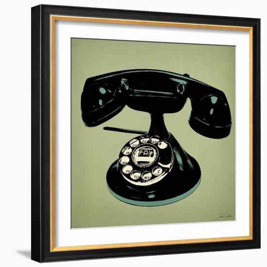 Telephone 2 v2-Tina Carlson-Framed Art Print