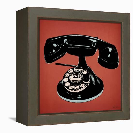 Telephone 2 v3-Tina Carlson-Framed Stretched Canvas