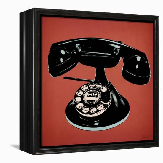 Telephone 2 v3-Tina Carlson-Framed Stretched Canvas