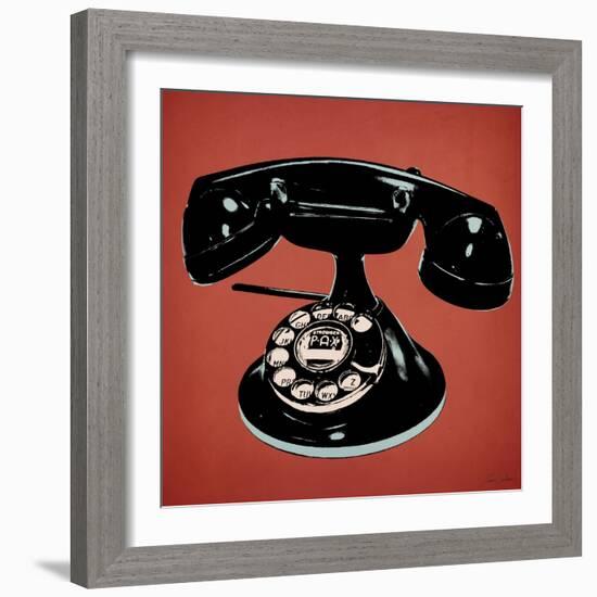 Telephone 2 v3-Tina Carlson-Framed Art Print