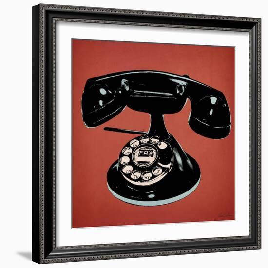 Telephone 2 v3-Tina Carlson-Framed Art Print