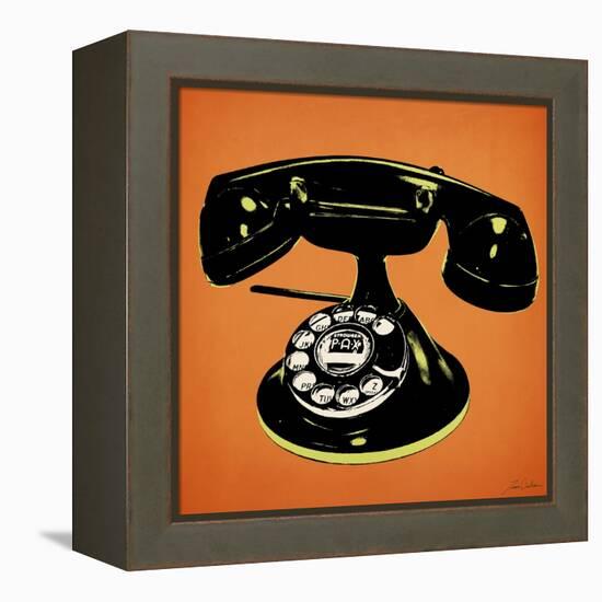 Telephone 2 v4-Tina Carlson-Framed Stretched Canvas