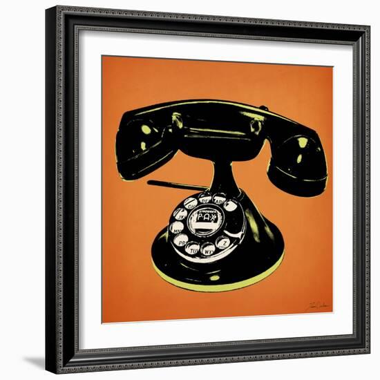 Telephone 2 v4-Tina Carlson-Framed Art Print