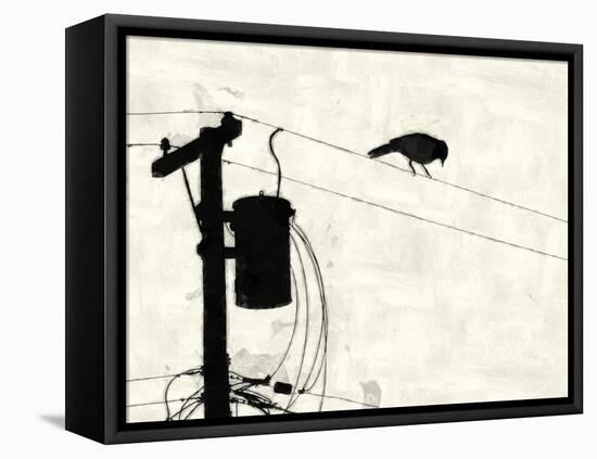 Telephone Bird-Mindy Sommers-Framed Premier Image Canvas
