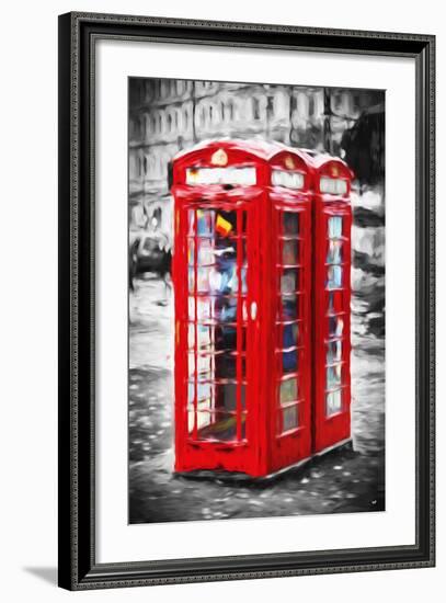 Telephone Booth II - In the Style of Oil Painting-Philippe Hugonnard-Framed Giclee Print