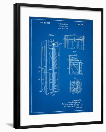 Telephone Booth Patent-Cole Borders-Framed Art Print