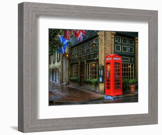 Telephone Booth, Savannah, Georgia, USA-Joanne Wells-Framed Photographic Print