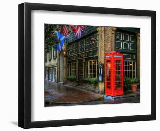 Telephone Booth, Savannah, Georgia, USA-Joanne Wells-Framed Photographic Print