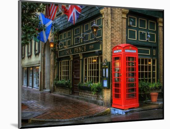 Telephone Booth, Savannah, Georgia, USA-Joanne Wells-Mounted Photographic Print