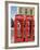 Telephone Boxes, London, England, United Kingdom-Ethel Davies-Framed Photographic Print