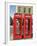 Telephone Boxes, London, England, United Kingdom-Ethel Davies-Framed Photographic Print