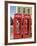 Telephone Boxes, London, England, United Kingdom-Ethel Davies-Framed Photographic Print