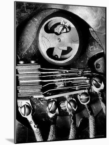 Telephone Dial Displaying a Wheel Which is regulated by the governer through Speed of the Dial-Margaret Bourke-White-Mounted Photographic Print