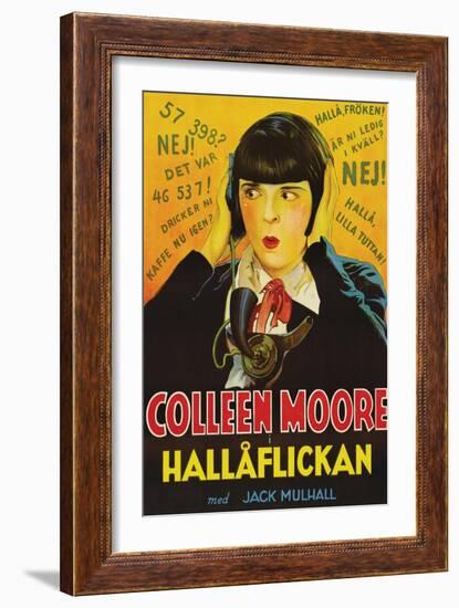 Telephone Operator "Hallaflickan"-null-Framed Art Print