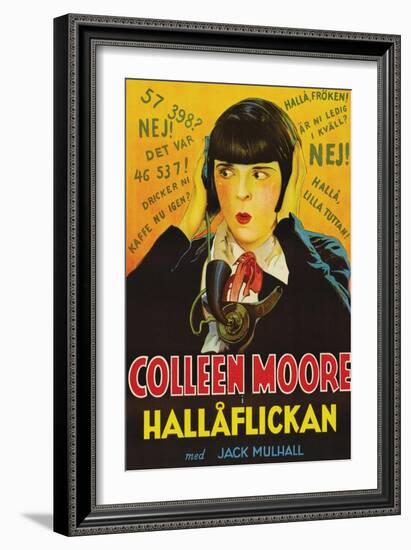 Telephone Operator "Hallaflickan"-null-Framed Art Print