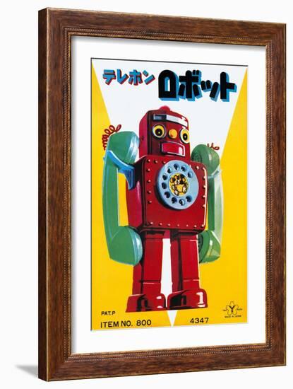 Telephone Robot-null-Framed Art Print