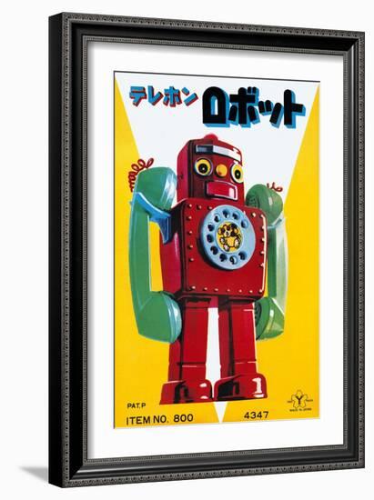 Telephone Robot-null-Framed Art Print