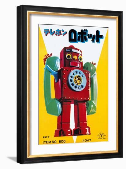 Telephone Robot-null-Framed Art Print