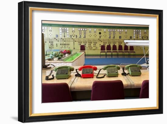 Telephones in an Old Power Station-Nathan Wright-Framed Photographic Print