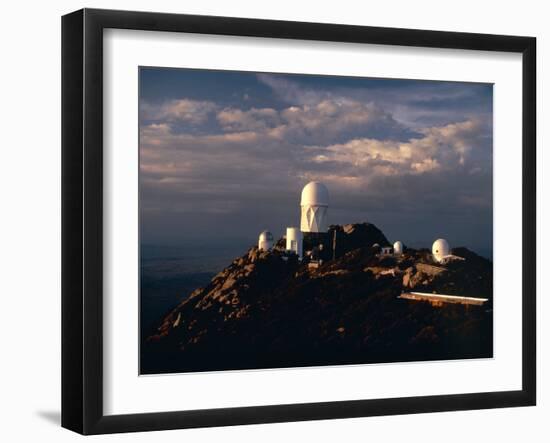 Telescope Domes At Kitt Peak Observatory-David Parker-Framed Photographic Print