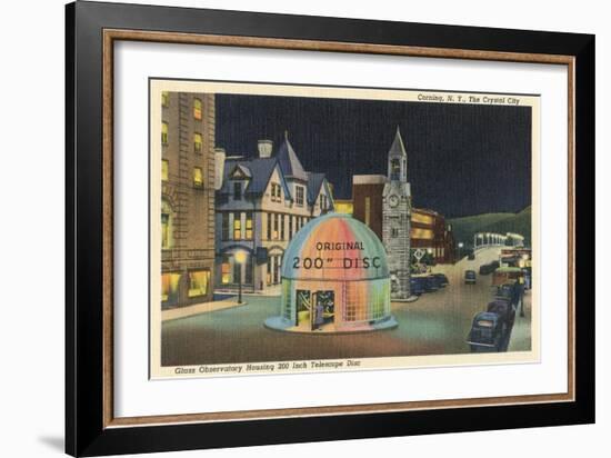 Telescope Observatory, Corning, New York-null-Framed Art Print