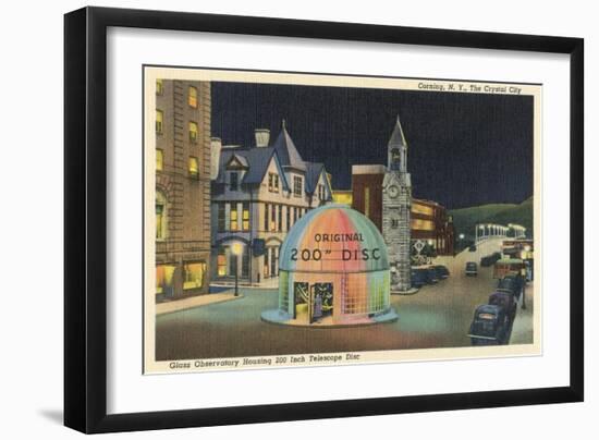 Telescope Observatory, Corning, New York--Framed Art Print