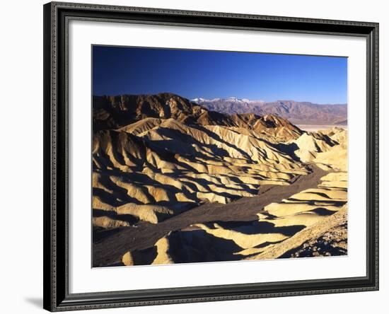 Telescope Peak in Mojave Desert, Death Valley National Park, Zabriskie Point, California, USA-Adam Jones-Framed Photographic Print