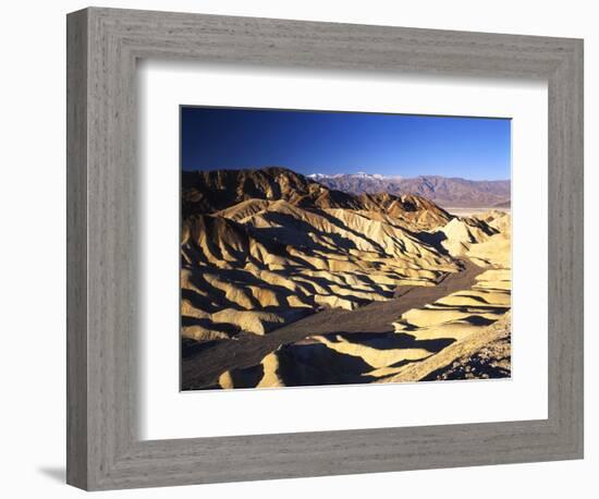 Telescope Peak in Mojave Desert, Death Valley National Park, Zabriskie Point, California, USA-Adam Jones-Framed Photographic Print