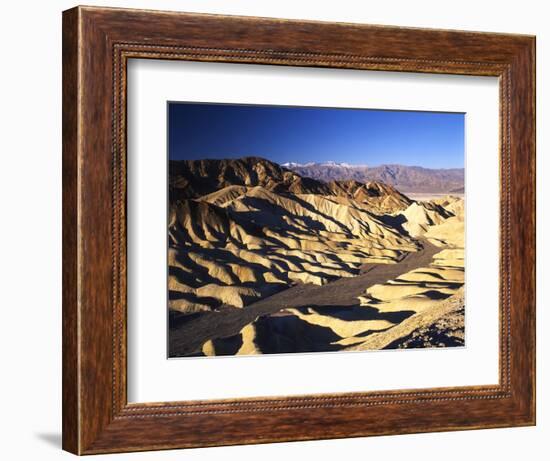 Telescope Peak in Mojave Desert, Death Valley National Park, Zabriskie Point, California, USA-Adam Jones-Framed Photographic Print