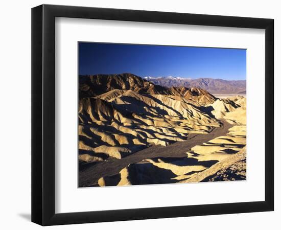 Telescope Peak in Mojave Desert, Death Valley National Park, Zabriskie Point, California, USA-Adam Jones-Framed Photographic Print