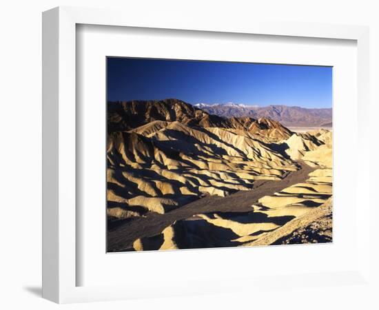 Telescope Peak in Mojave Desert, Death Valley National Park, Zabriskie Point, California, USA-Adam Jones-Framed Photographic Print