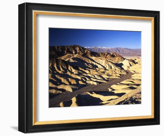 Telescope Peak in Mojave Desert, Death Valley National Park, Zabriskie Point, California, USA-Adam Jones-Framed Photographic Print