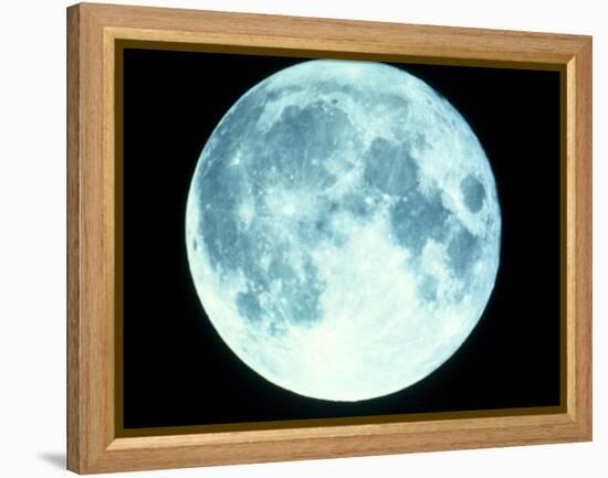 Telescope Photo of Full Moon From Earth-Dr. Fred Espenak-Framed Premier Image Canvas