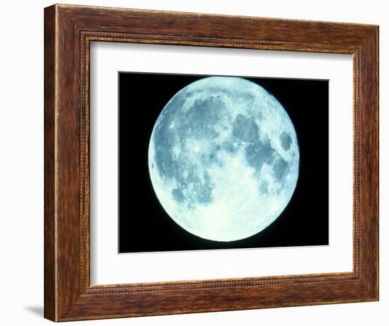 Telescope Photo of Full Moon From Earth-Dr. Fred Espenak-Framed Premium Photographic Print