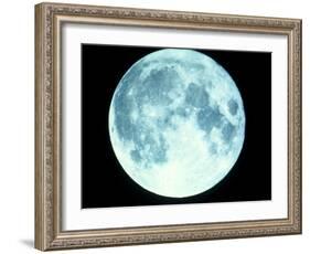 Telescope Photo of Full Moon From Earth-Dr. Fred Espenak-Framed Photographic Print