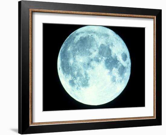 Telescope Photo of Full Moon From Earth-Dr. Fred Espenak-Framed Photographic Print