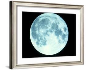 Telescope Photo of Full Moon From Earth-Dr. Fred Espenak-Framed Photographic Print