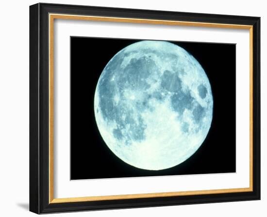 Telescope Photo of Full Moon From Earth-Dr. Fred Espenak-Framed Photographic Print