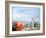 Telescope with View of Seattle Skyline in Distance, Kerry Park, Seattle, Washington State, USA-Aaron McCoy-Framed Photographic Print