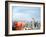 Telescope with View of Seattle Skyline in Distance, Kerry Park, Seattle, Washington State, USA-Aaron McCoy-Framed Photographic Print