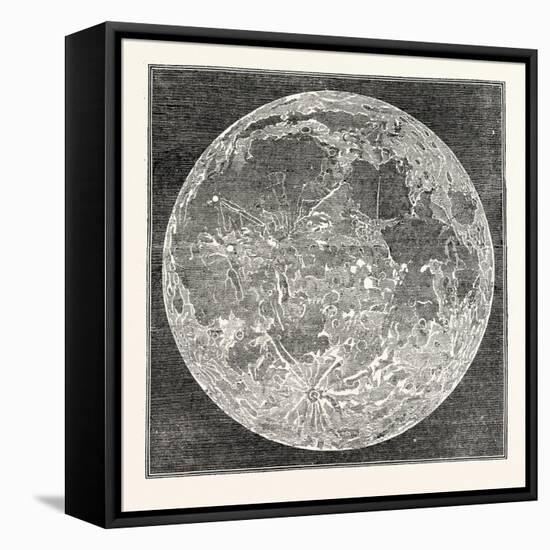 Telescopic Appearance of the Moon 1833-null-Framed Premier Image Canvas