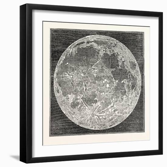 Telescopic Appearance of the Moon 1833-null-Framed Giclee Print