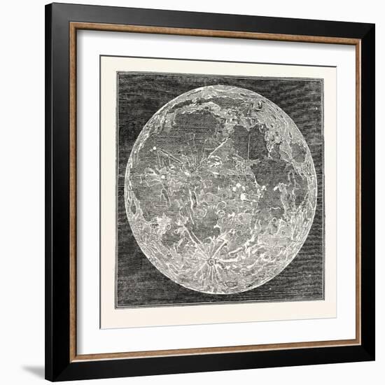 Telescopic Appearance of the Moon 1833-null-Framed Giclee Print