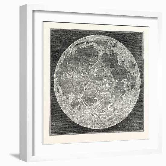 Telescopic Appearance of the Moon 1833-null-Framed Giclee Print