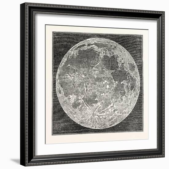 Telescopic Appearance of the Moon 1833-null-Framed Giclee Print