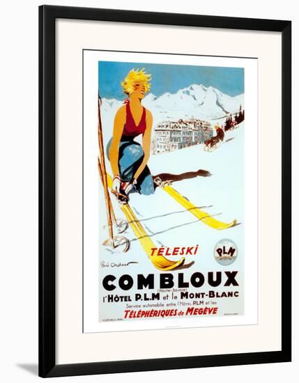 Teleski Combloux Framed Art Print Ordner Art Com
