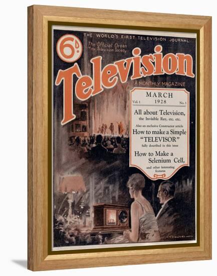 Television: A Monthly Magazine. Volume 1. the World's First Television Journal Par Anonymous, 1928-Anonymous Anonymous-Framed Premier Image Canvas