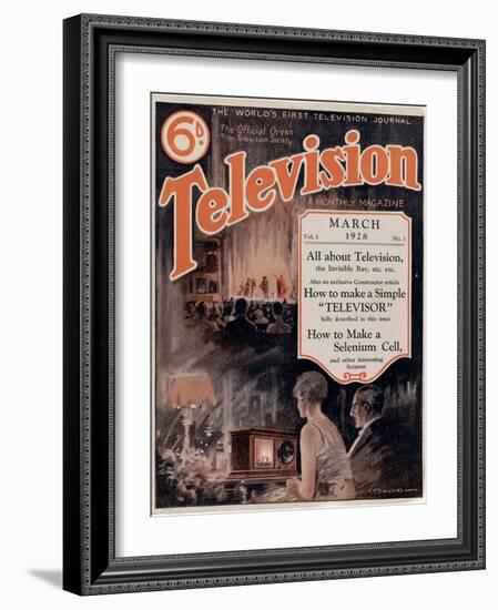 Television: A Monthly Magazine. Volume 1. the World's First Television Journal Par Anonymous, 1928-Anonymous Anonymous-Framed Giclee Print