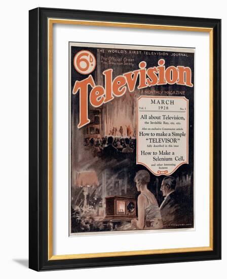 Television: A Monthly Magazine. Volume 1. the World's First Television Journal Par Anonymous, 1928-Anonymous Anonymous-Framed Giclee Print