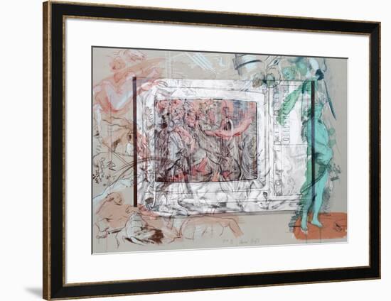 Television Baroque II-Rainer Gross-Framed Limited Edition